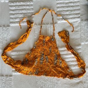 Zawary Floral Smocked Halter Top